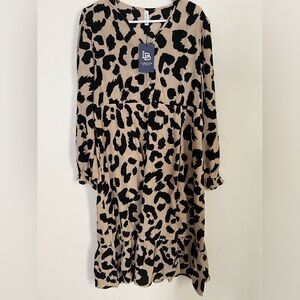 ***NWT*** Lil Better Maxi Leopard Print Dress